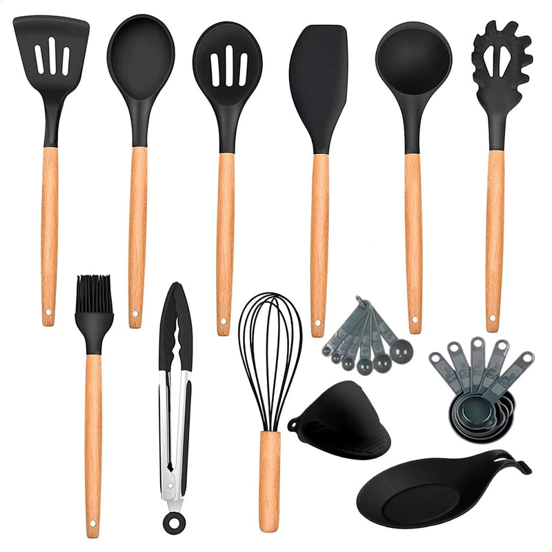 Conjunto De Utensílios De Silicone; Jogo De Utensílios Silicone; Conjunto De Cozinha Silicone