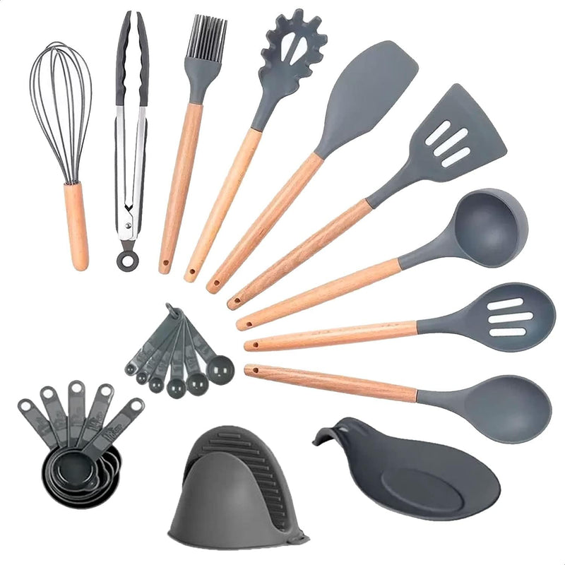 Conjunto De Utensílios De Silicone; Jogo De Utensílios Silicone; Conjunto De Cozinha Silicone