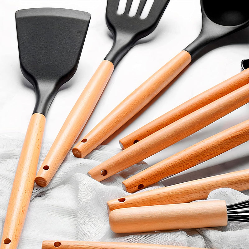 Conjunto De Utensílios De Silicone; Jogo De Utensílios Silicone; Conjunto De Cozinha Silicone