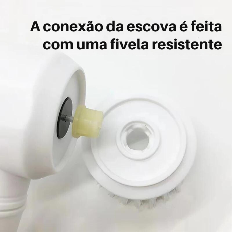 Escova De Limpeza Eletrica Recarregável