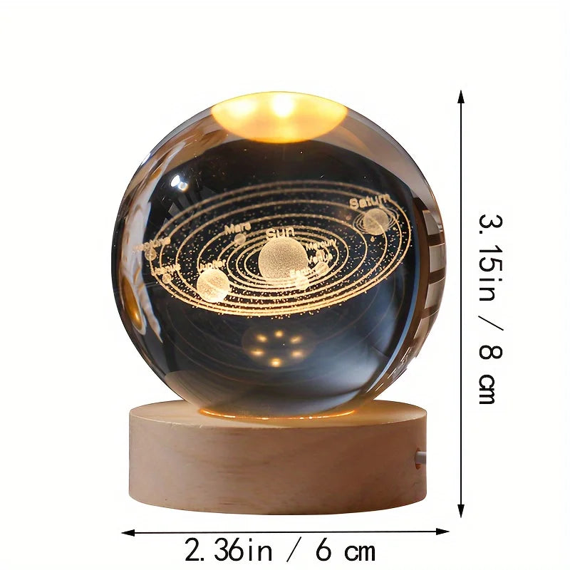 Cristal Cosmos 3D - Luminaria