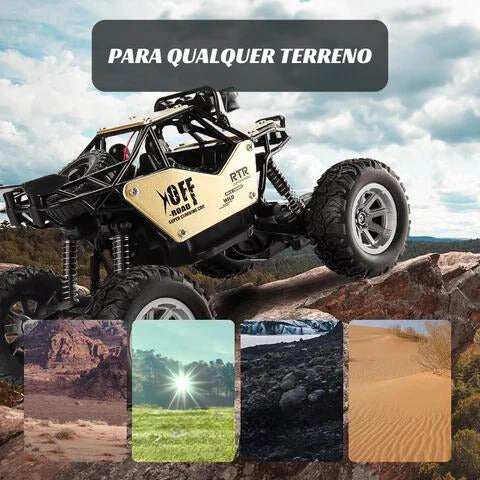 Carrinho De Controle Remoto Off-Road Resistente