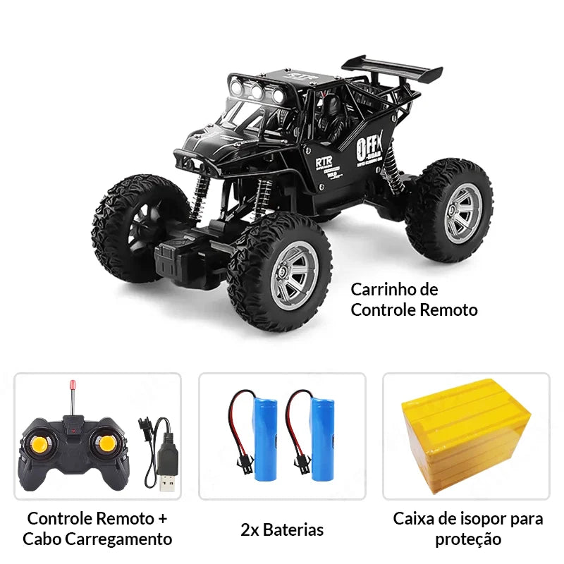 Carrinho De Controle Remoto Off-Road Resistente