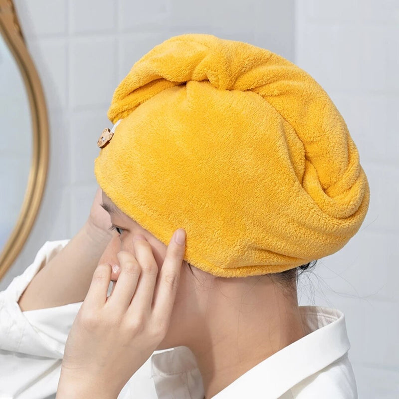 Touca de Cabelo com alta Absorção Secagem Ultra Rápida